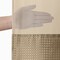 Americanflat 72x75 Hookless Waffle Pattern Shower Curtain - Water-Resistant Long Shower Curtain with Sheer Panel, Snap-In Liner, and Grommets